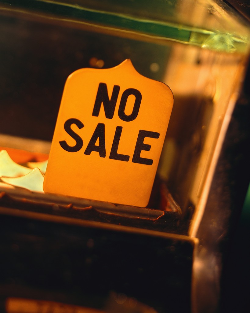 No Sale Sign on Cash Register | Seek 